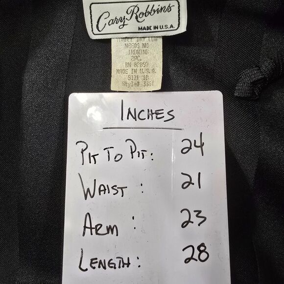 Women's Black Striped Blazer - Picture 7 of 8